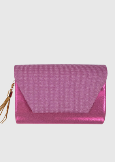 Miguela pink clutch