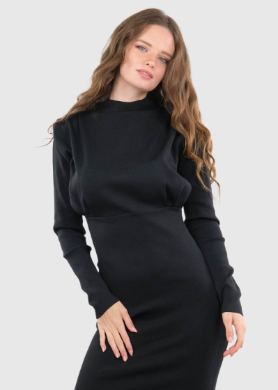 Nadia black sweater dress