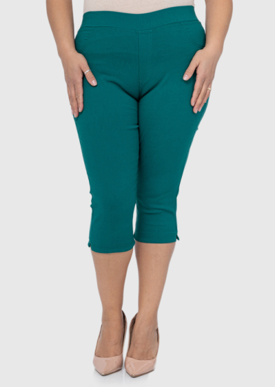 Ginevra Plus Size green cropped pants