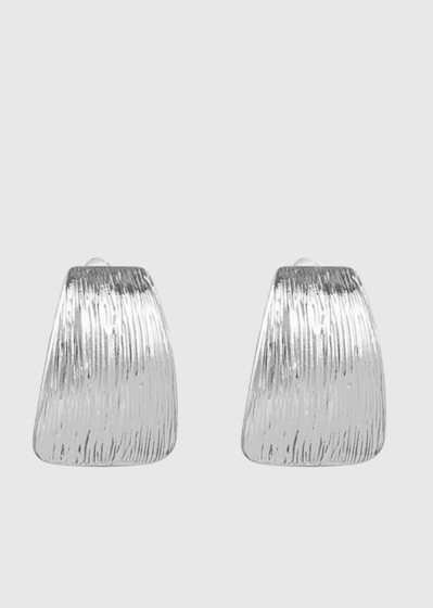 Adna silver-colored earrings