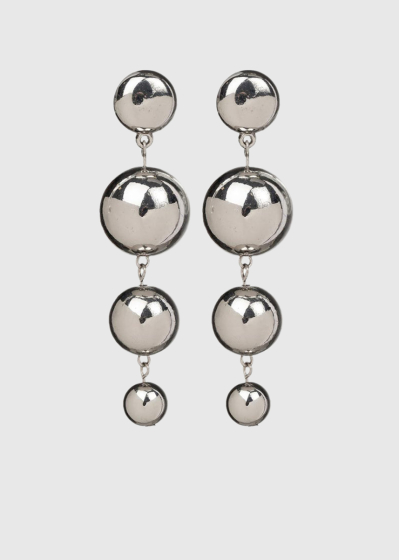 Elida silver-colored earrings