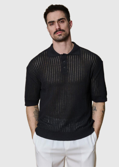 Aytaç black men's Polo Shirt