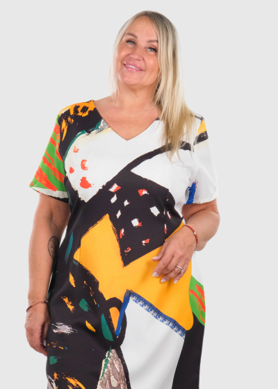 Adiba Plus Size short evening dress