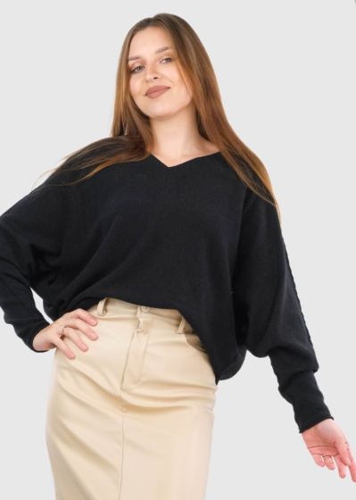 Oria black women's sweater