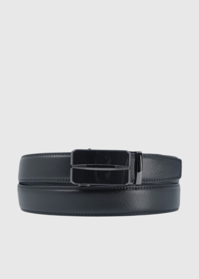Autis black belt with metal buckle