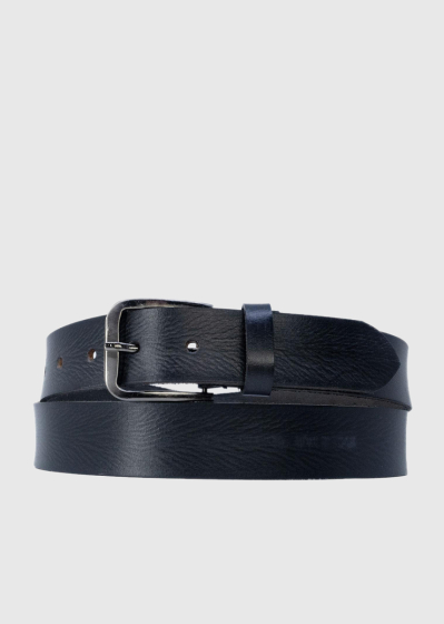 Alexis black mens leather belt