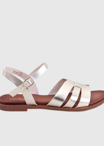 Amel beige women's flat sandals