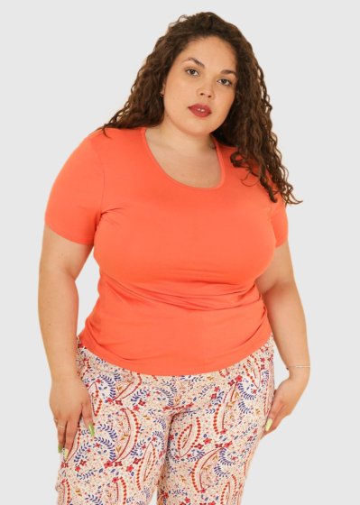 Ada Plus Size orange t-shirt