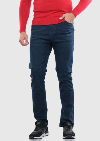Cesare Regular Fit dark blue mens jeans