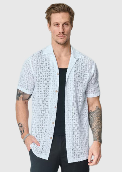 Arshad white short sleeve shirt