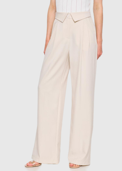 Azara white women's wide leg pants