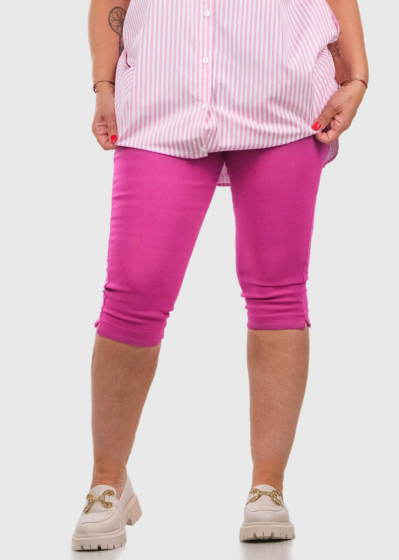 Ginevra Plus Size pink cropped pants