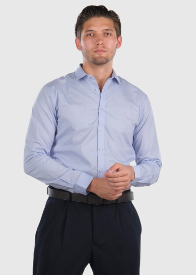 Aike Slim Fit gaiši zils vīriešu krekls