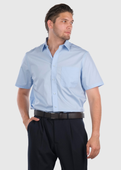 Jacinto light blue short sleeve shirt
