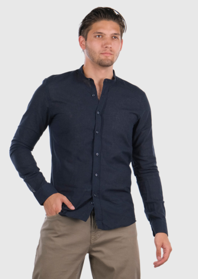 Amarildo dark blue long sleeve shirt