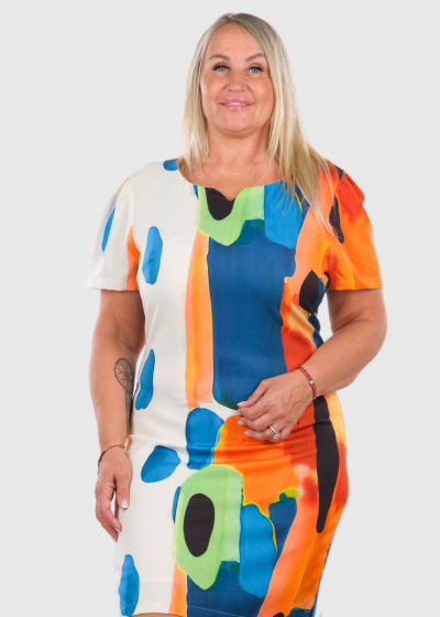 Amie Plus Size short evening dress