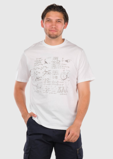 Alin white printed t-shirt