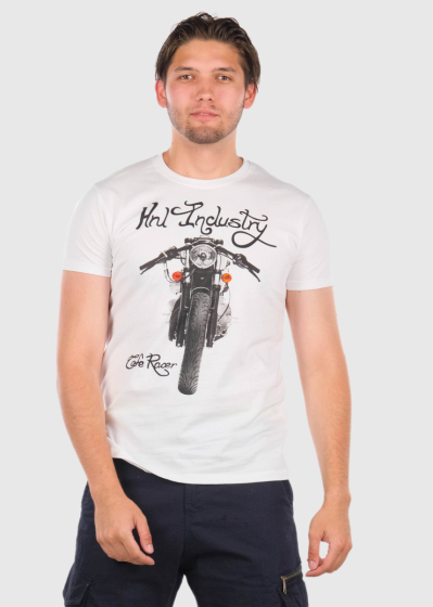 Avinash белая мужская майка с принтом