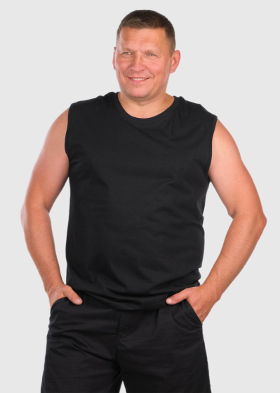 Bedir Lielo Izmēru melns t-krekls