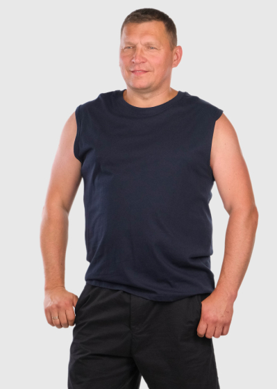 Bedir Lielo Izmēru tumši zils t-krekls