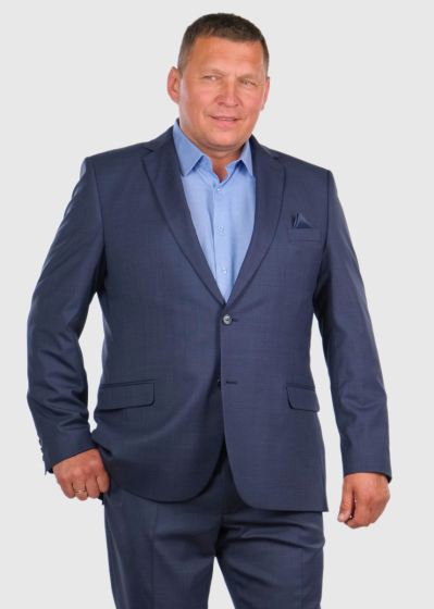 Brain Plus Size Regular Fit blue woolen men's suit