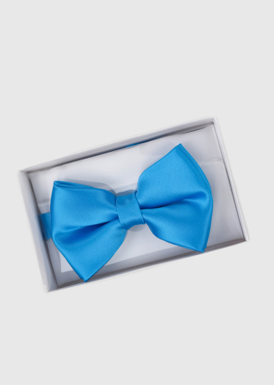 Blue mens bow tie