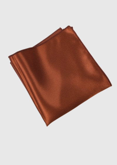 Brown men's pocket square