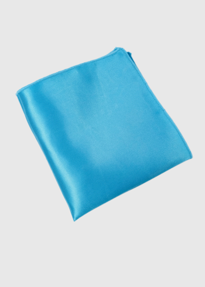 Blue men's pocket square
