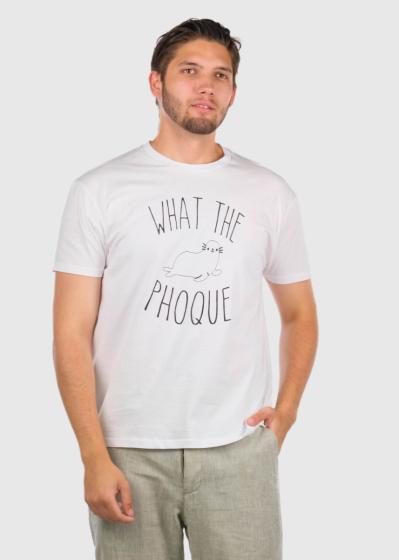 Akshan white men's t-shirt with round neck