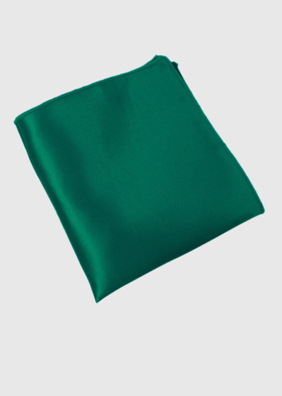 Green men's pocket square