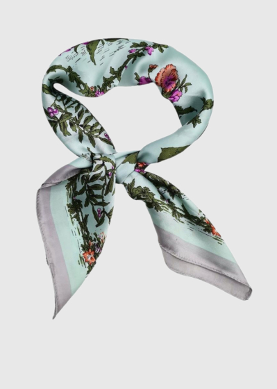 Cibelle womens floral printed silk scarf