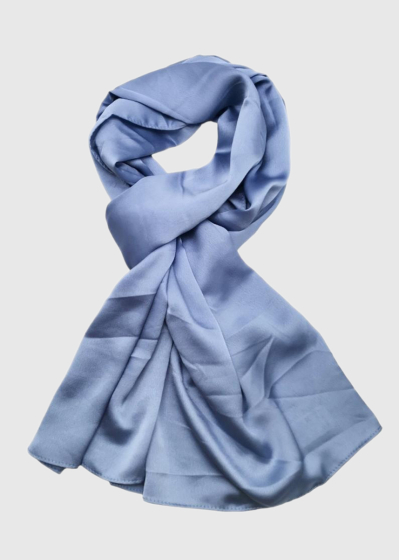 Catrice blue silk scarf