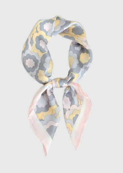 Catalina women's silk scarf with a print 