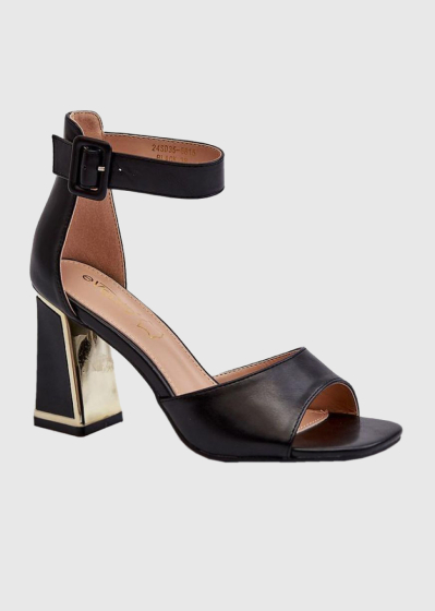 Cassiopeia black heeled sandals