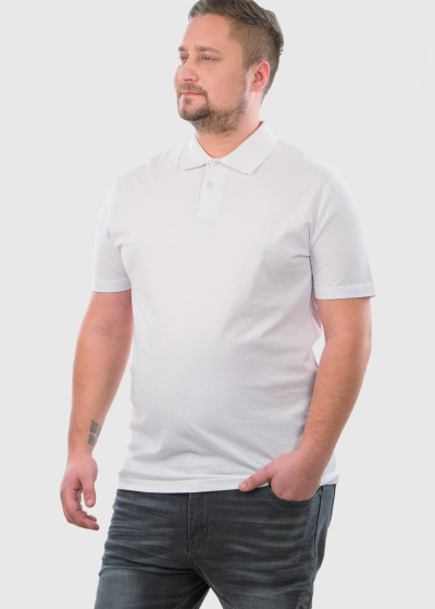 Bain Plus Size white men's Polo Shirt