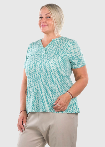 Alexia Plus Size printed blouse