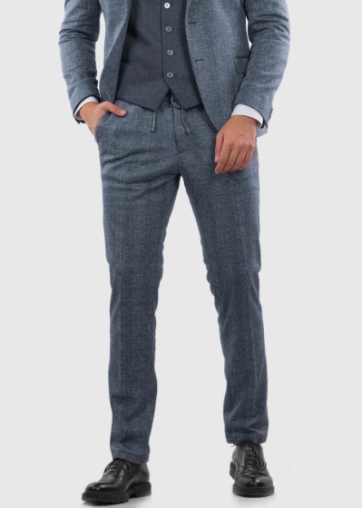 Slim Fit zilas vīriešu bikses