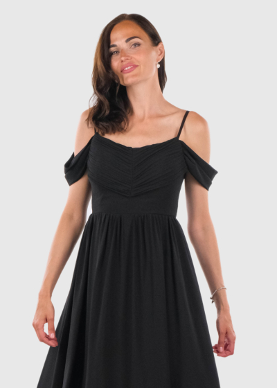 Bonnibel black short evening dress