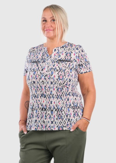 Laureana Plus Size printed blouse