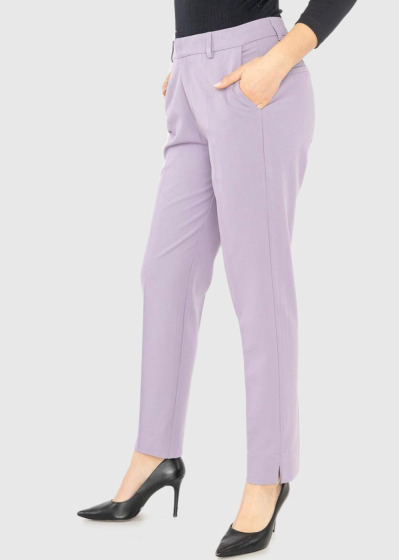 Delilaha purple womens pants with pockets