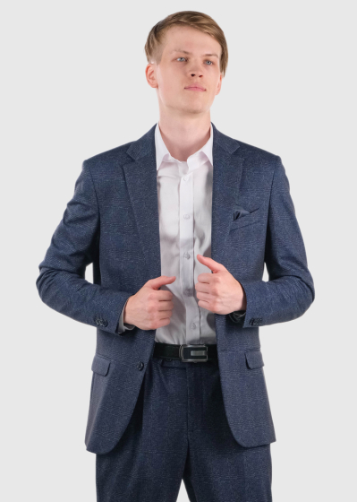 Csongor Slim Fit dark blue men's suit