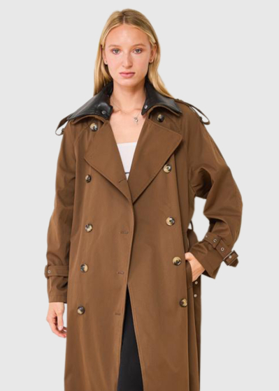 Darlyn brown women's coat