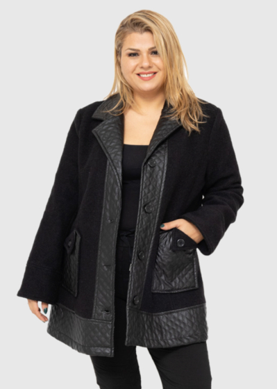 Dimitra Plus Size black women's coat