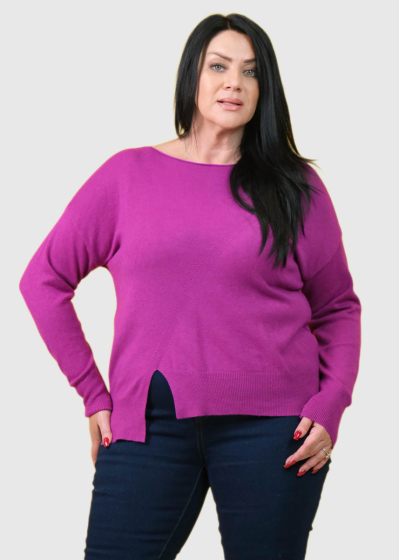 Deli Plus Size pink women's sweater