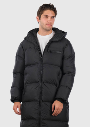 Black men's long jacket