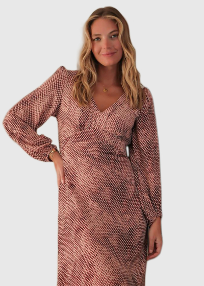 Ekaterina длинное платье с принтом