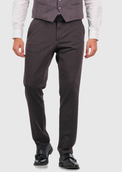 Denis bordo men's trousers