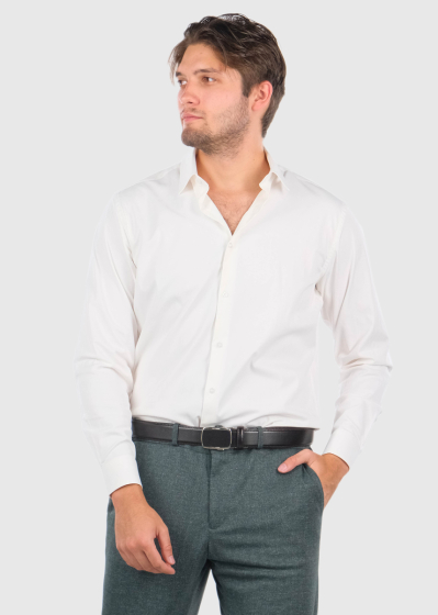 Slim Fit balts vīriešu krekls