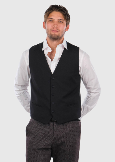 Dalen black men's classic vest