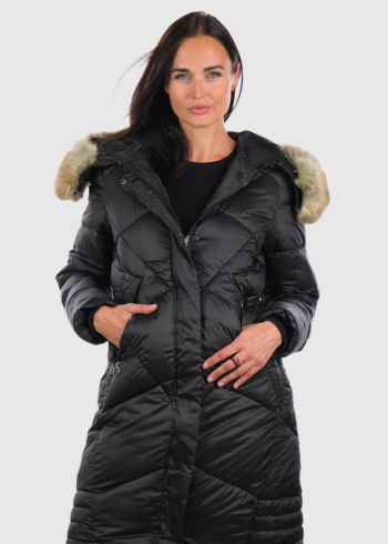 Eska black elongated women's jacket 